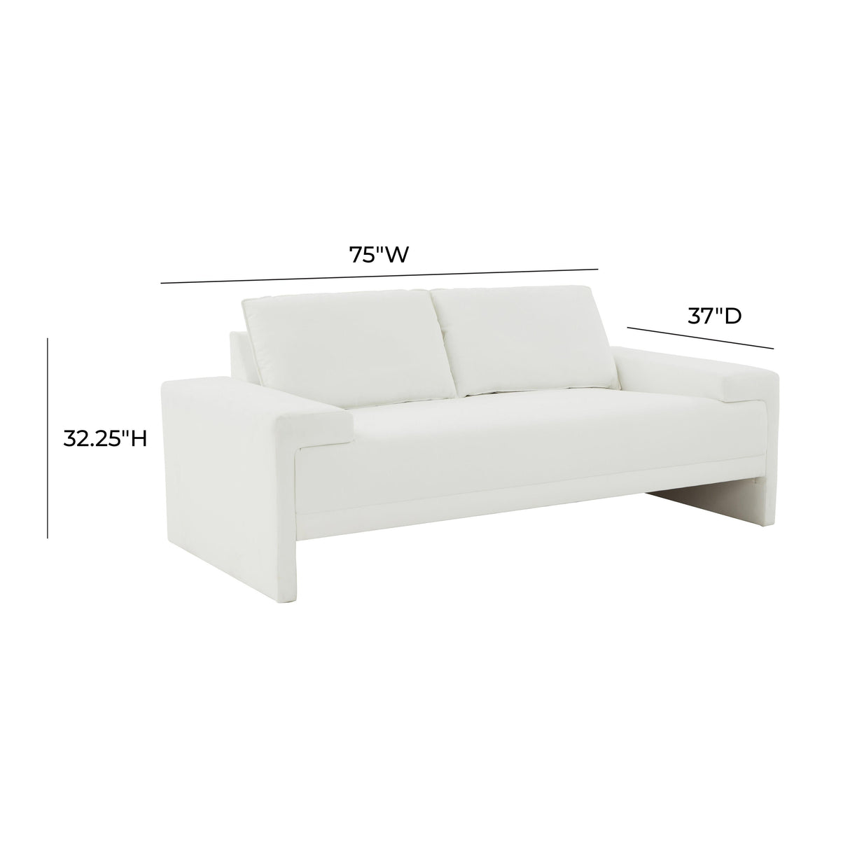Maeve Upholstered Loveseat by TOV Furniture at Eve Furniture