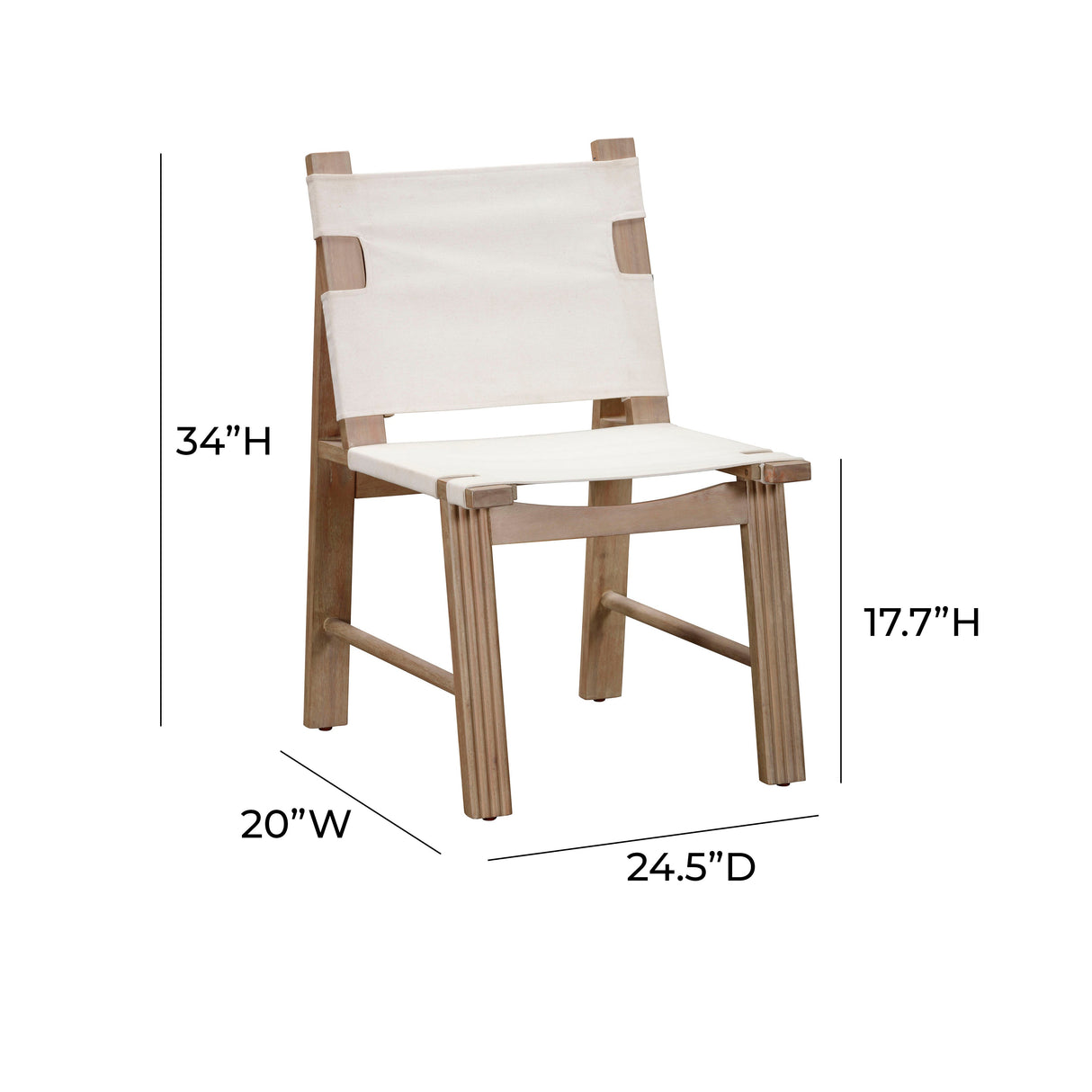 Cassie Cream Outdoor Dining Chair - Set of 2 by TOV Furniture at Eve Furniture