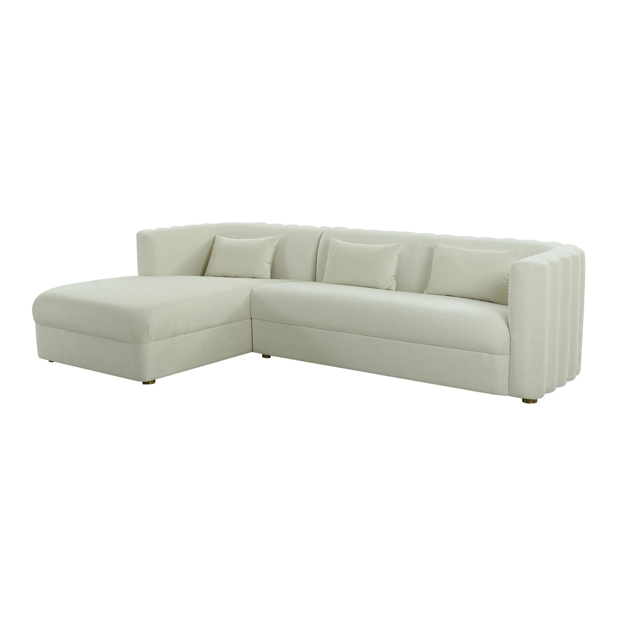Callie Velvet Sectional by TOV Furniture at Eve Furniture