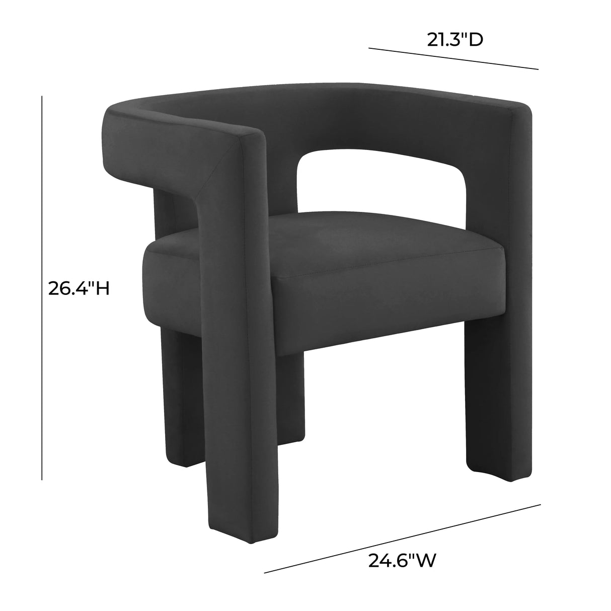 Sloane Velvet Accent Chair by TOV Furniture at Eve Furniture