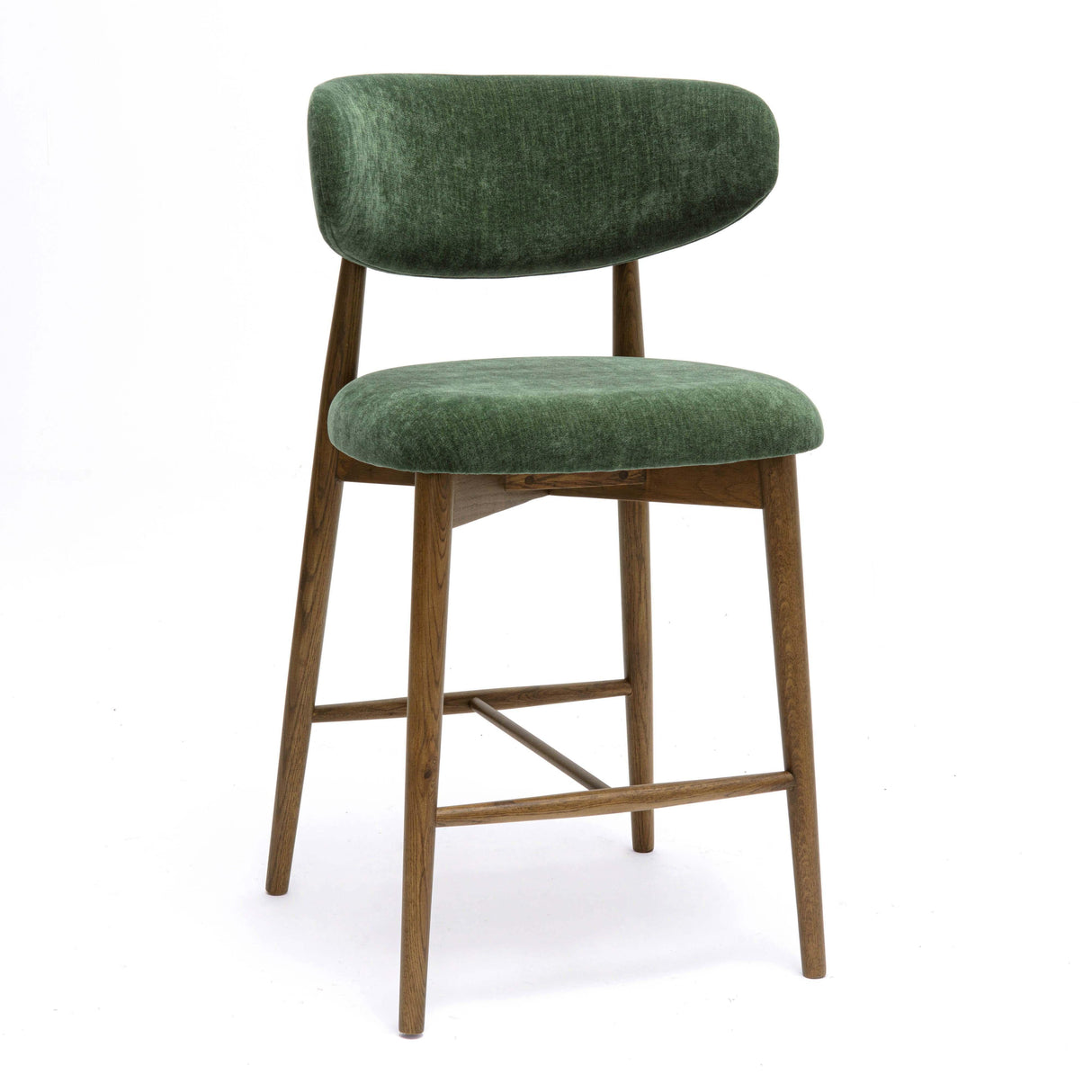 Zinea Performance Textured Velvet Counter Stool by TOV Furniture at Eve Furniture