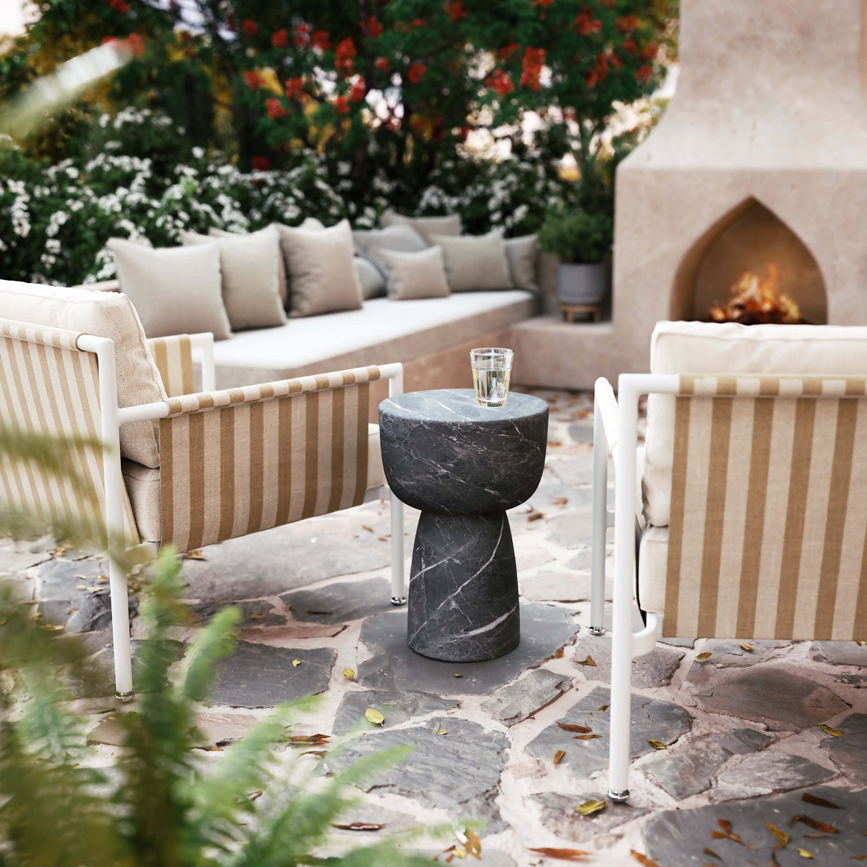 Charra Indoor/Outdoor Side Table by TOV Furniture at Eve Furniture