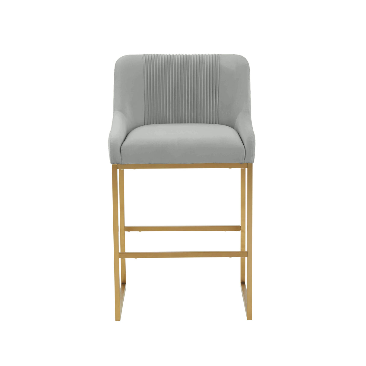 Lisa Pleated Velvet Counter Stool by Inspire Me! Home Decor by TOV Furniture at Eve Furniture