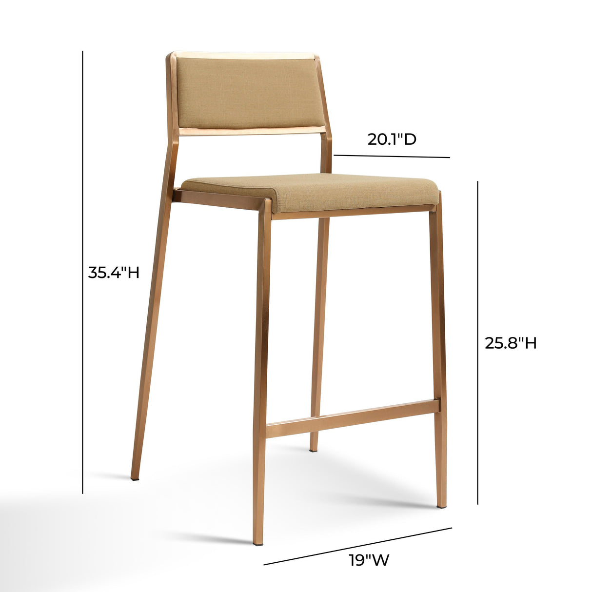 Gale Tan Basketweave Stackable Stool - Set of 2 by TOV Furniture at Eve Furniture