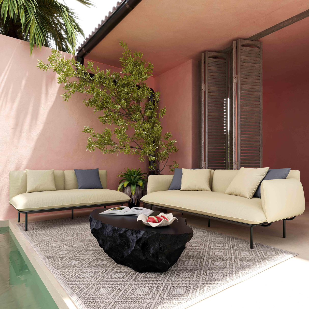 Katti Outdoor Sofa by TOV Furniture at Eve Furniture