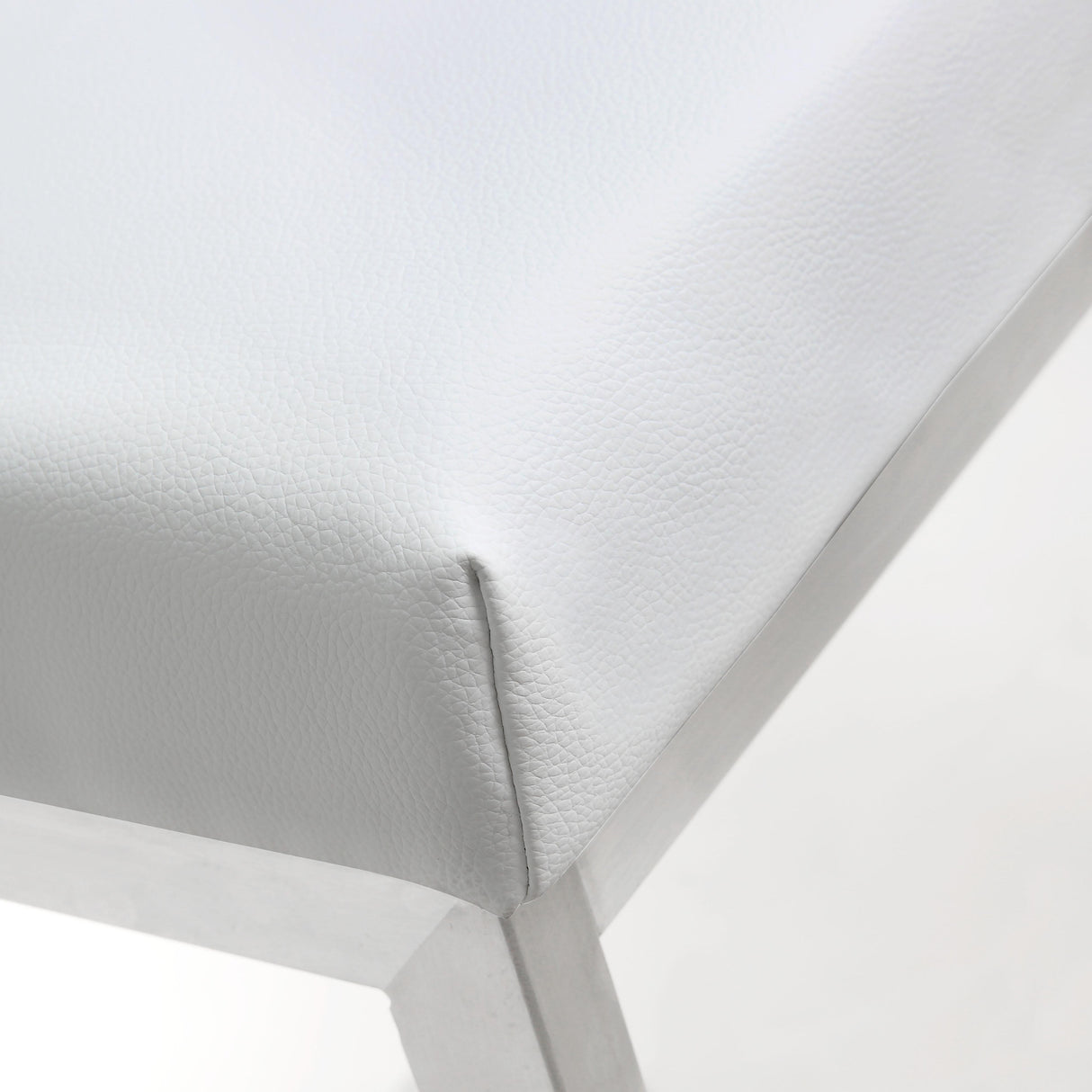 Helsinki White Performance Vegan Leather Stool - Set of 2 by TOV Furniture at Eve Furniture