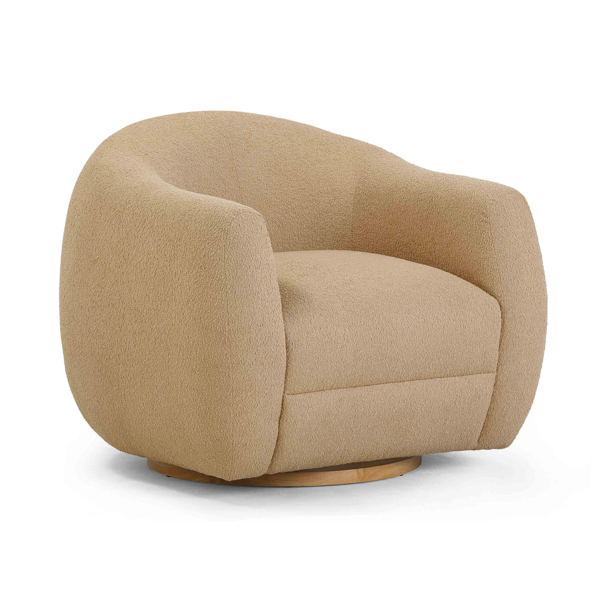 Judy Boucle Swivel Chair by TOV Furniture at Eve Furniture