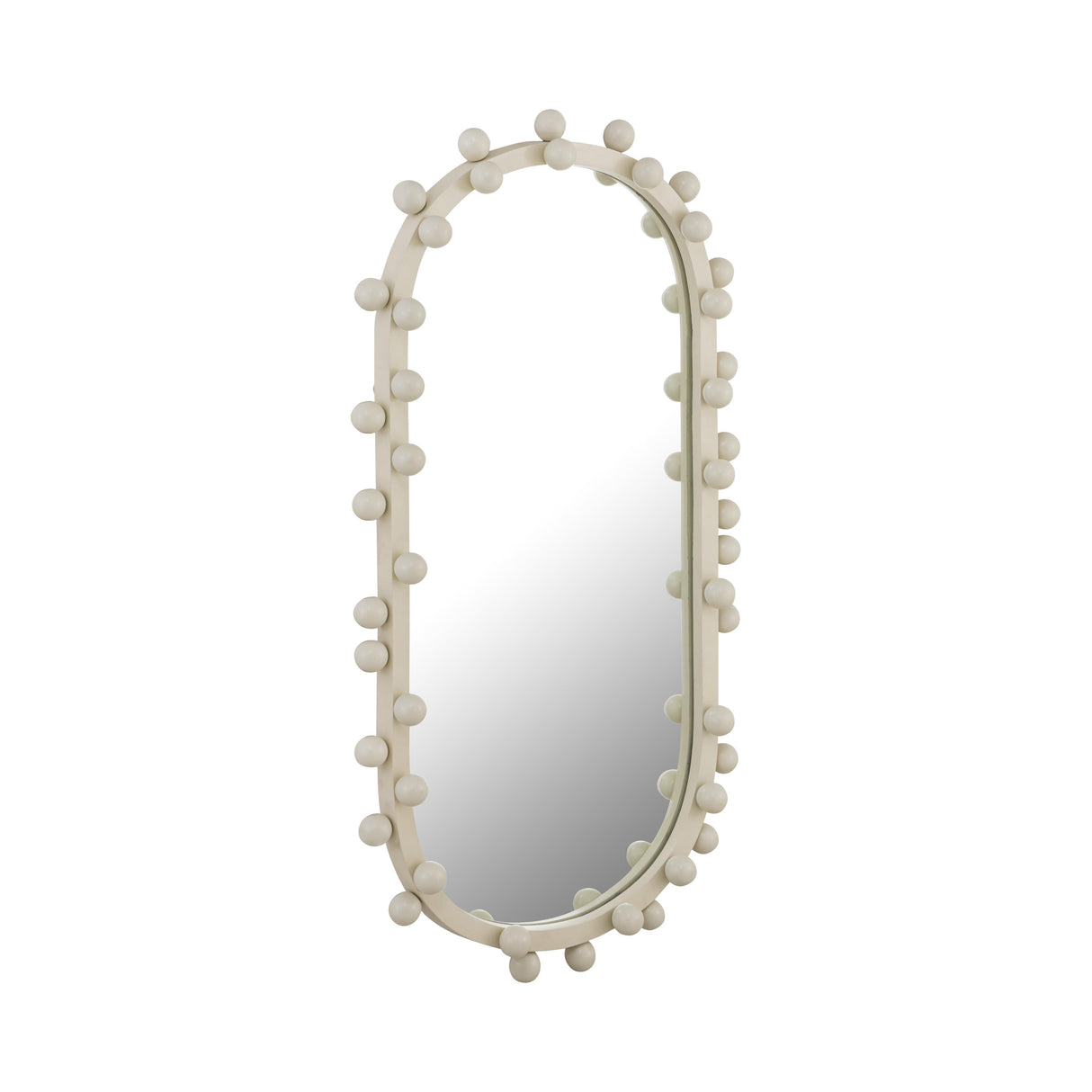 Bubbles Ivory Oval Wall Mirror by TOV Furniture at Eve Furniture