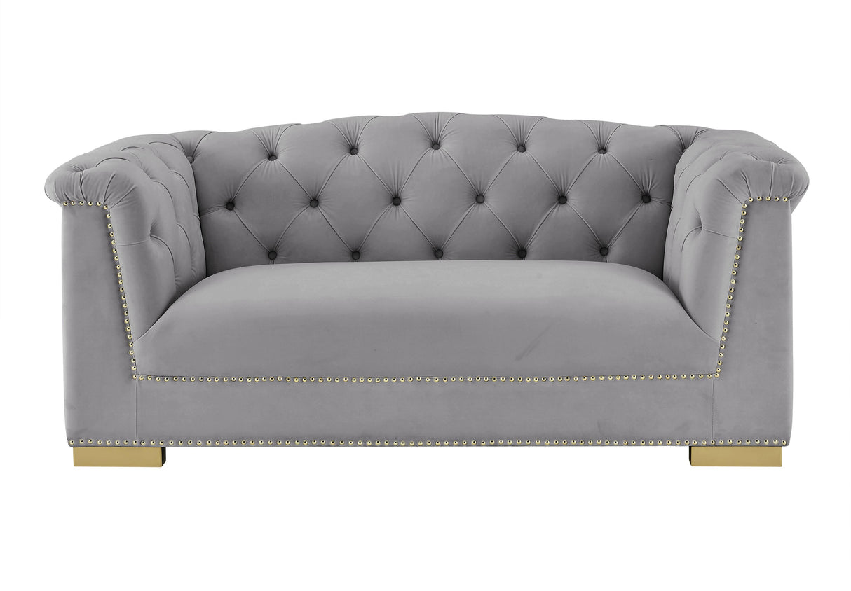 Farah Velvet Loveseat by Inspire Me! Home Decor by TOV Furniture at Eve Furniture