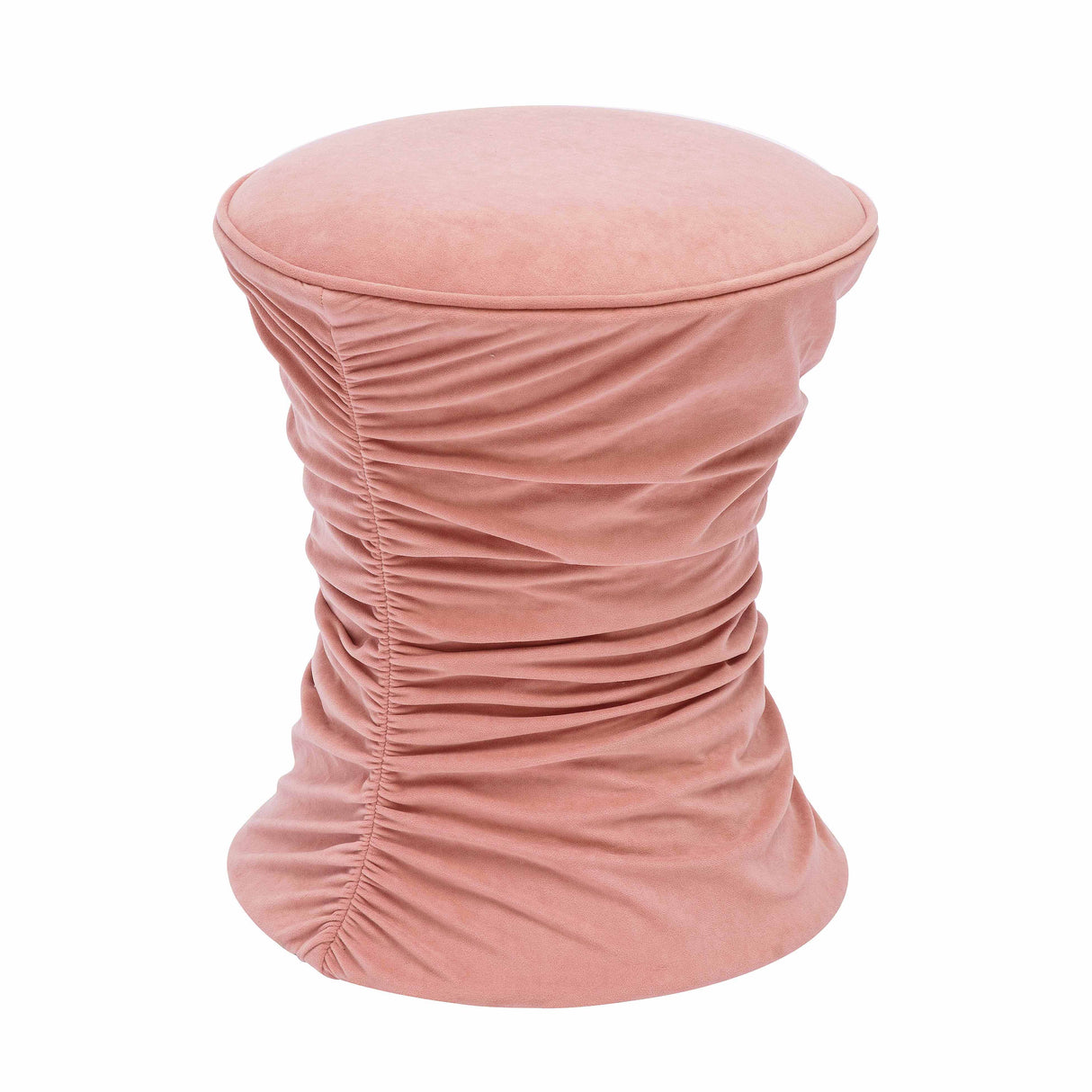 Bounce Ruched Velvet Adjustable Ottoman by TOV Furniture at Eve Furniture