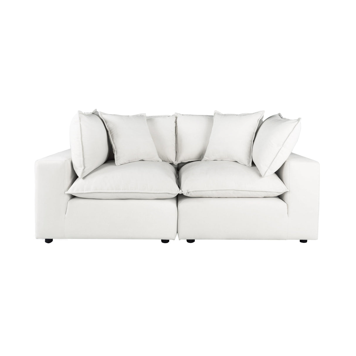 Cali Performance Fabric Modular Loveseat by TOV Furniture at Eve Furniture