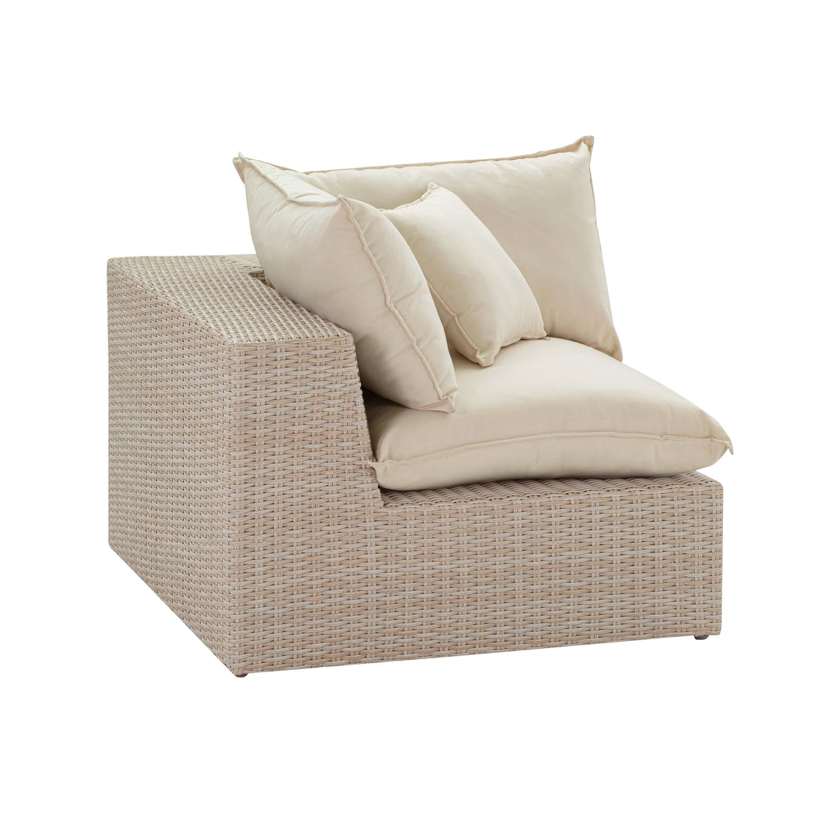 Cali Natural Wicker Outdoor Corner Chair by TOV Furniture at Eve Furniture
