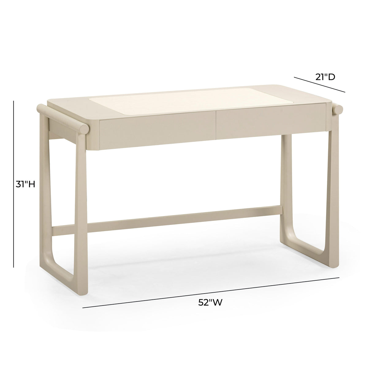 Alfalfa 2-Drawer Desk by TOV Furniture at Eve Furniture