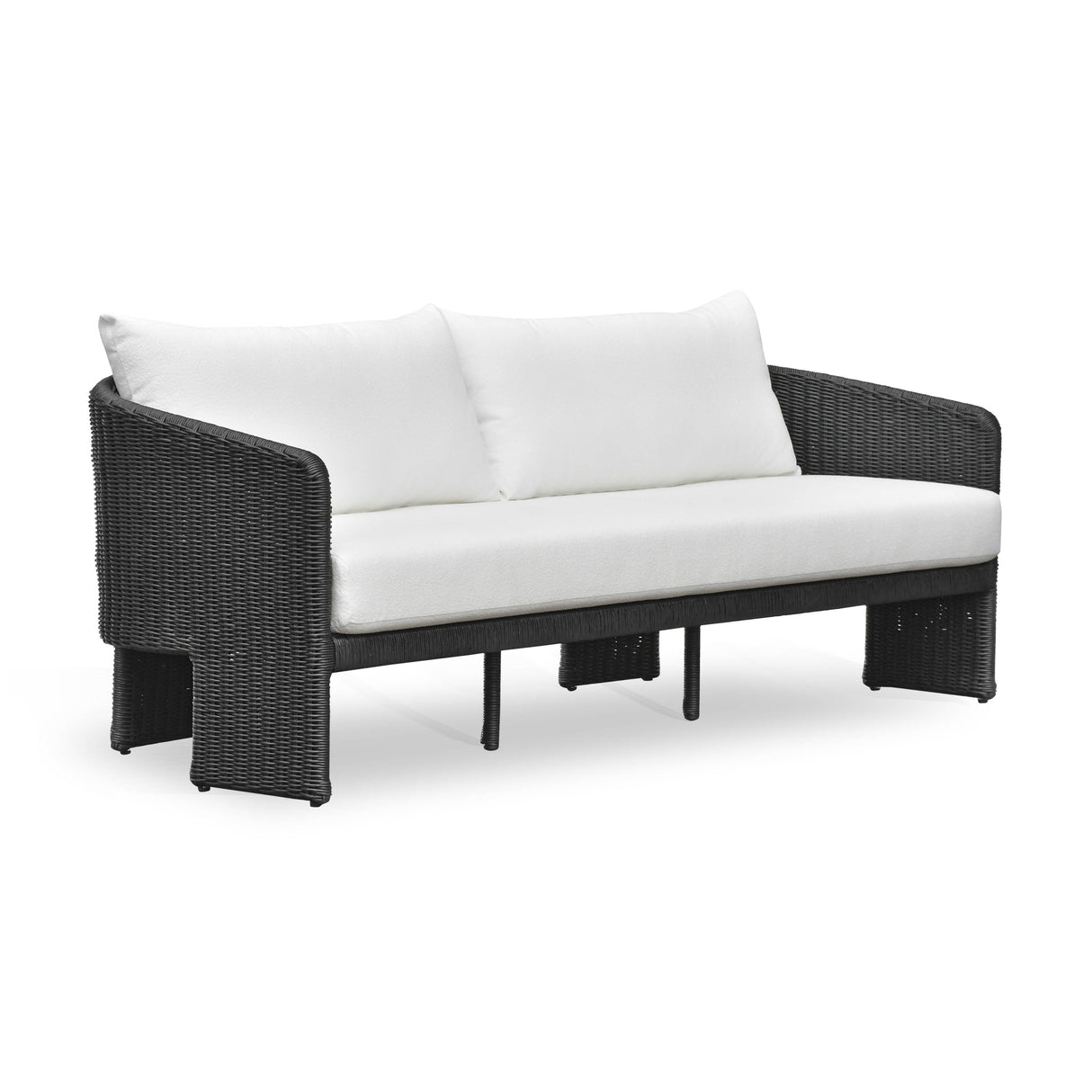 Alexa Rattan Performance Fabric Outdoor Sofa by TOV Furniture at Eve Furniture