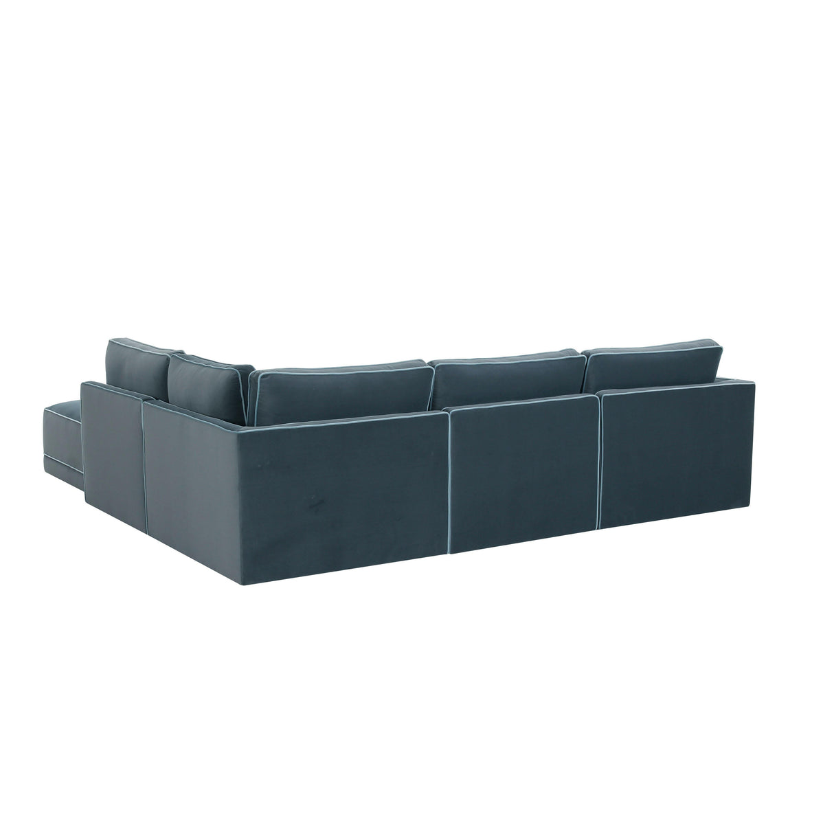 Willow Velvet Modular Right Arm Facing (RAF) Sectional by TOV Furniture at Eve Furniture