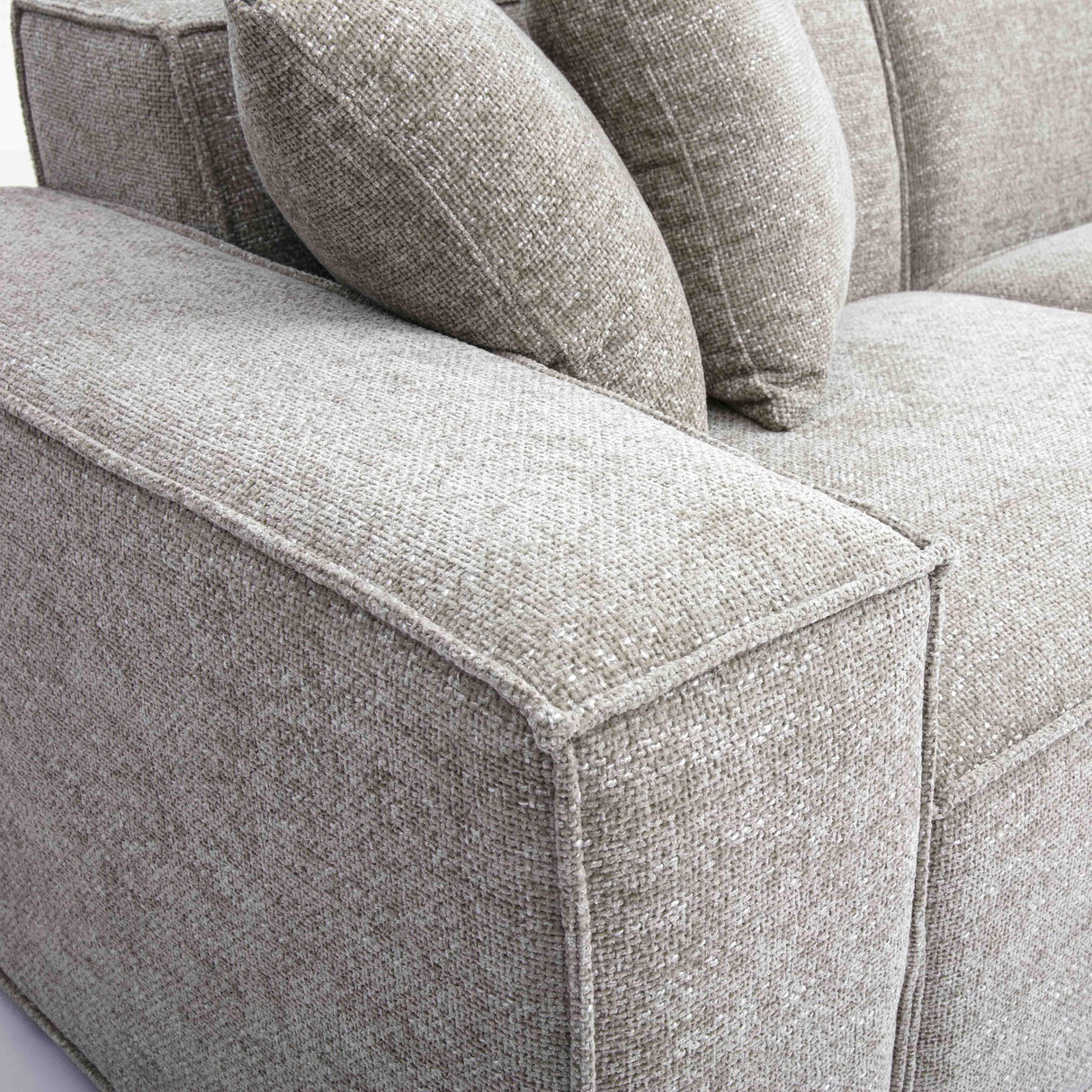 Mindy Chenille Basketweave Modular Sectional by TOV Furniture at Eve Furniture