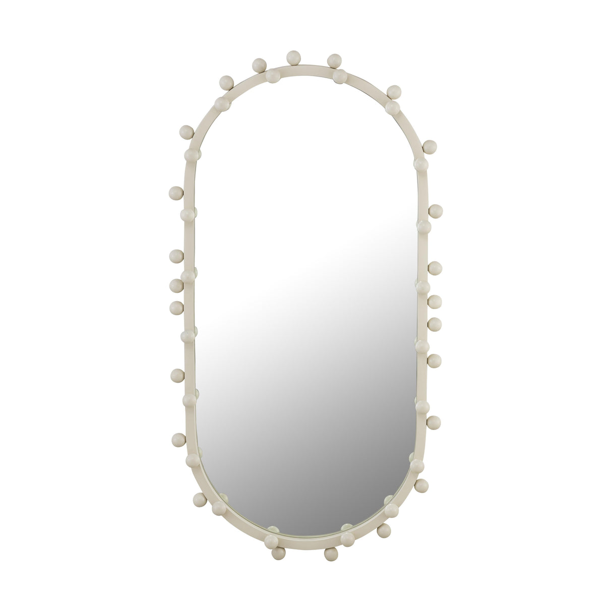 Bubbles Ivory Oval Wall Mirror by TOV Furniture at Eve Furniture