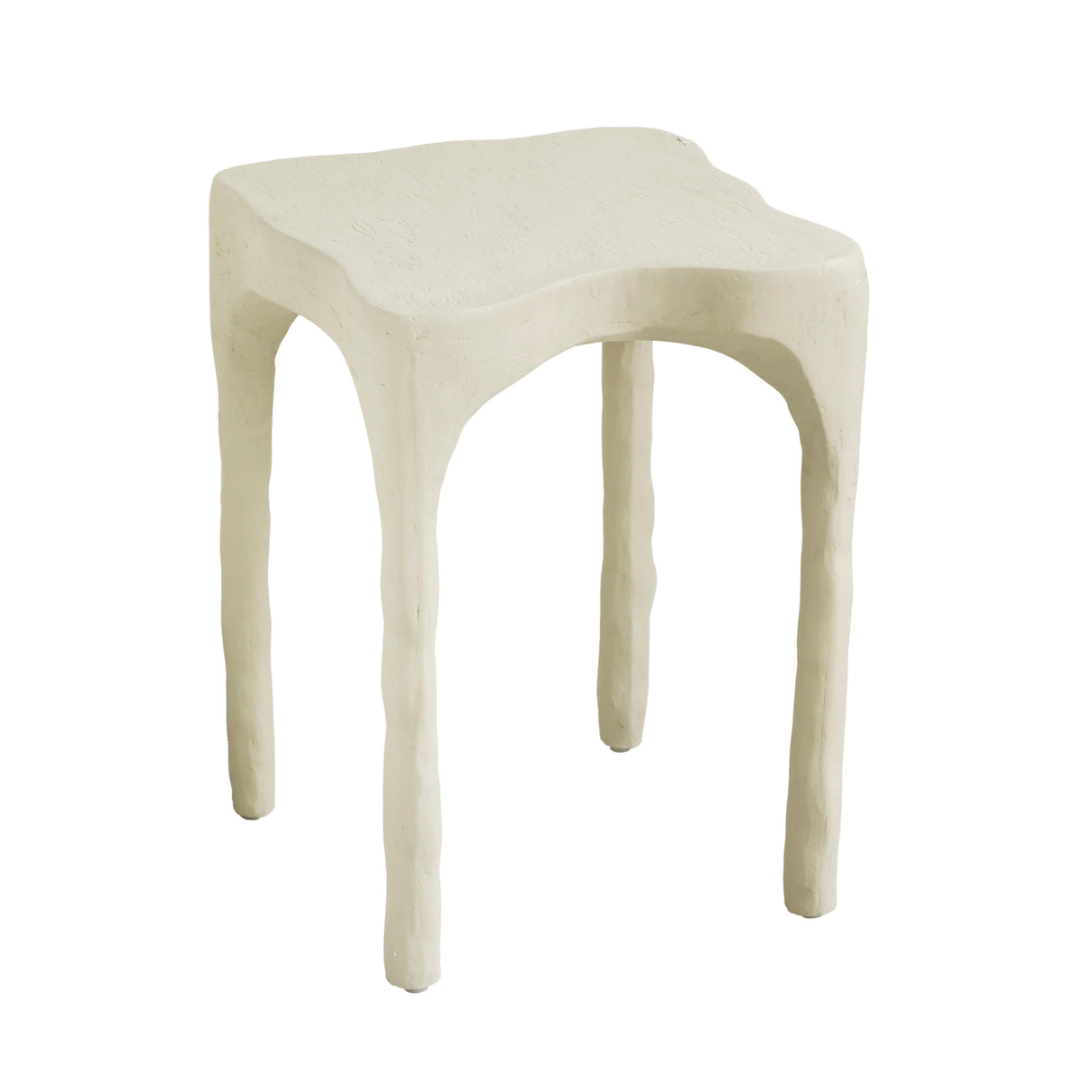 Skully Cream Textured Side Table by TOV Furniture at Eve Furniture