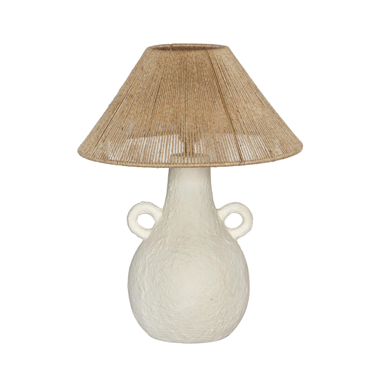 Lalit Natural & White Ceramic Table Lamp by TOV Furniture at Eve Furniture