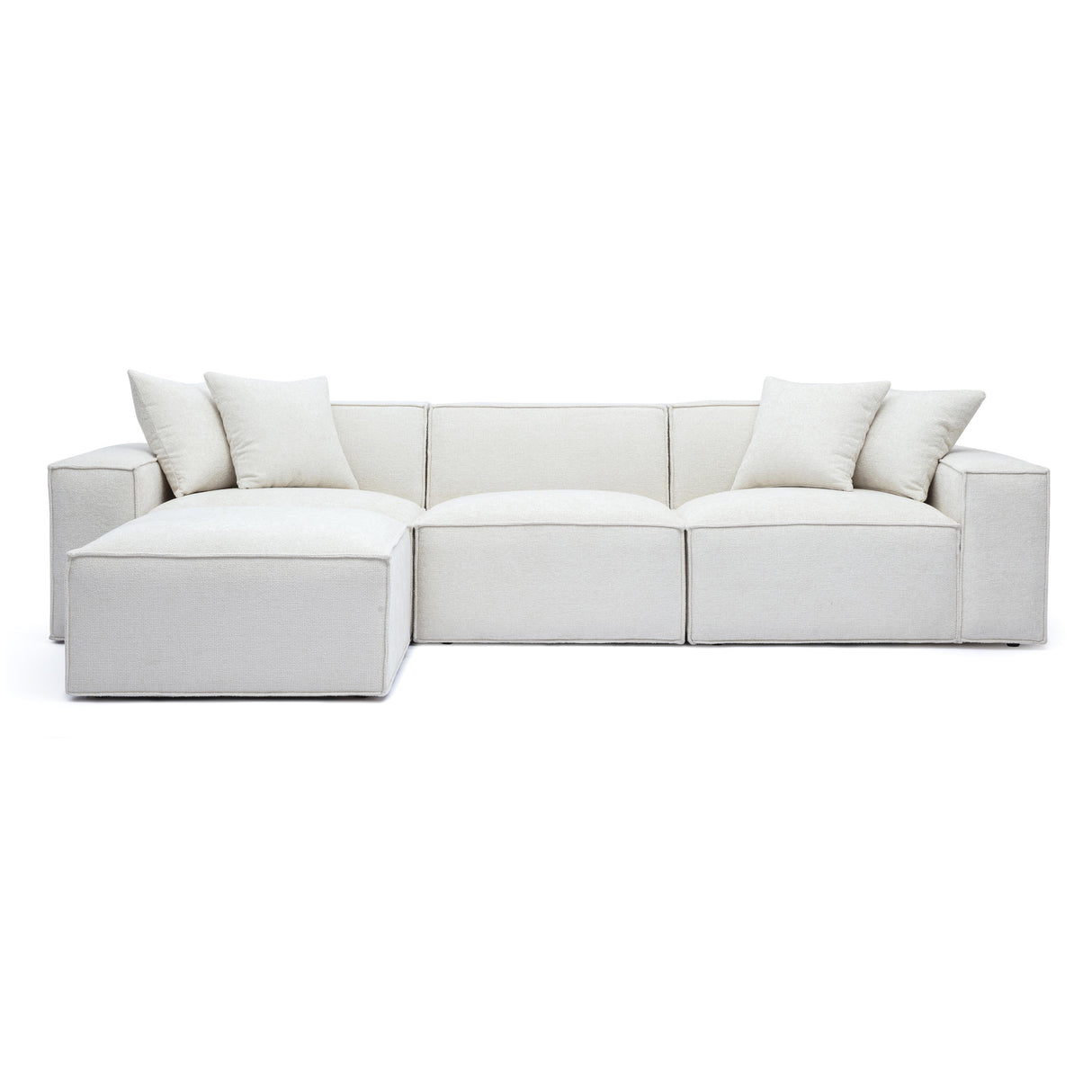 Mindy Chenille Basketweave Modular Sectional by TOV Furniture at Eve Furniture