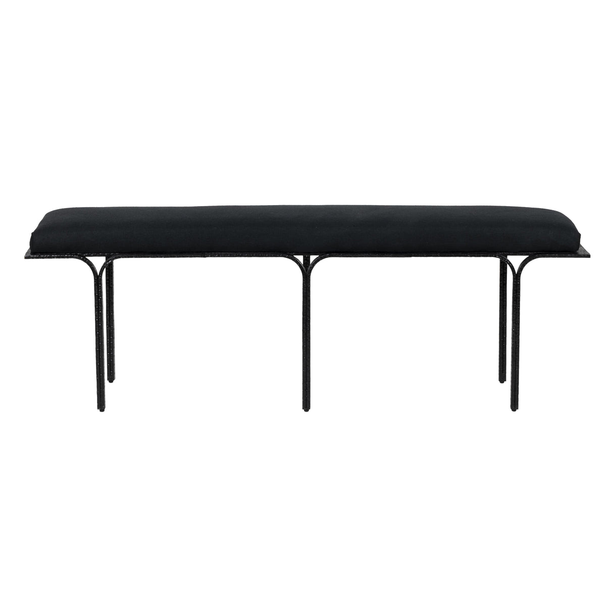 Bryn Black Bench by TOV Furniture at Eve Furniture