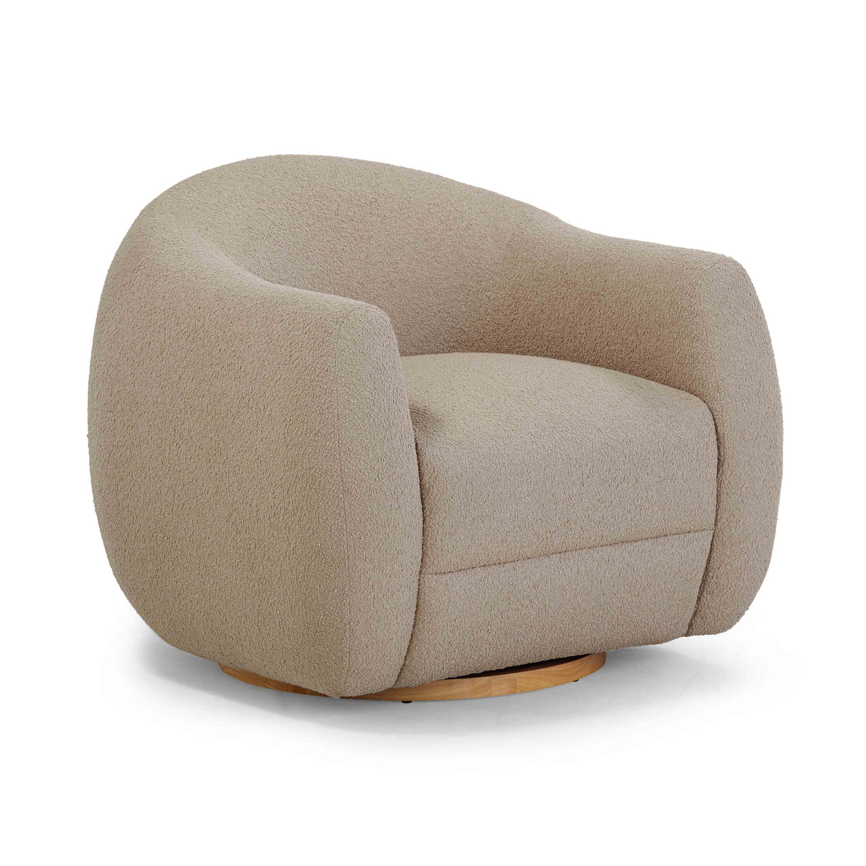 Judy Boucle Swivel Chair by TOV Furniture at Eve Furniture