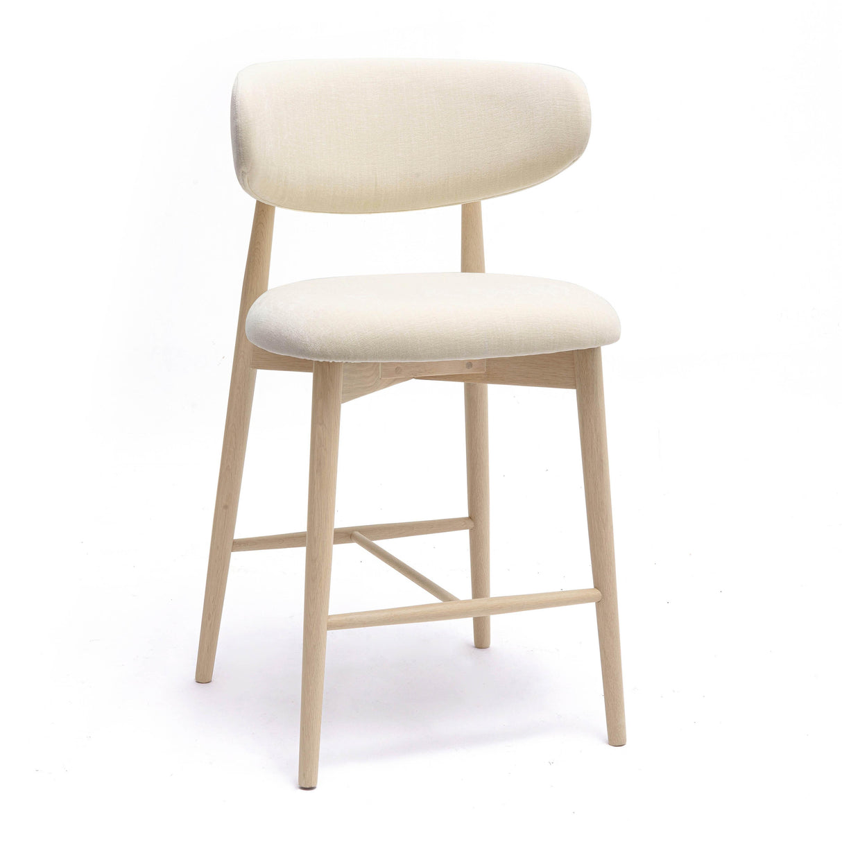 Zinea Performance Textured Velvet Counter Stool by TOV Furniture at Eve Furniture