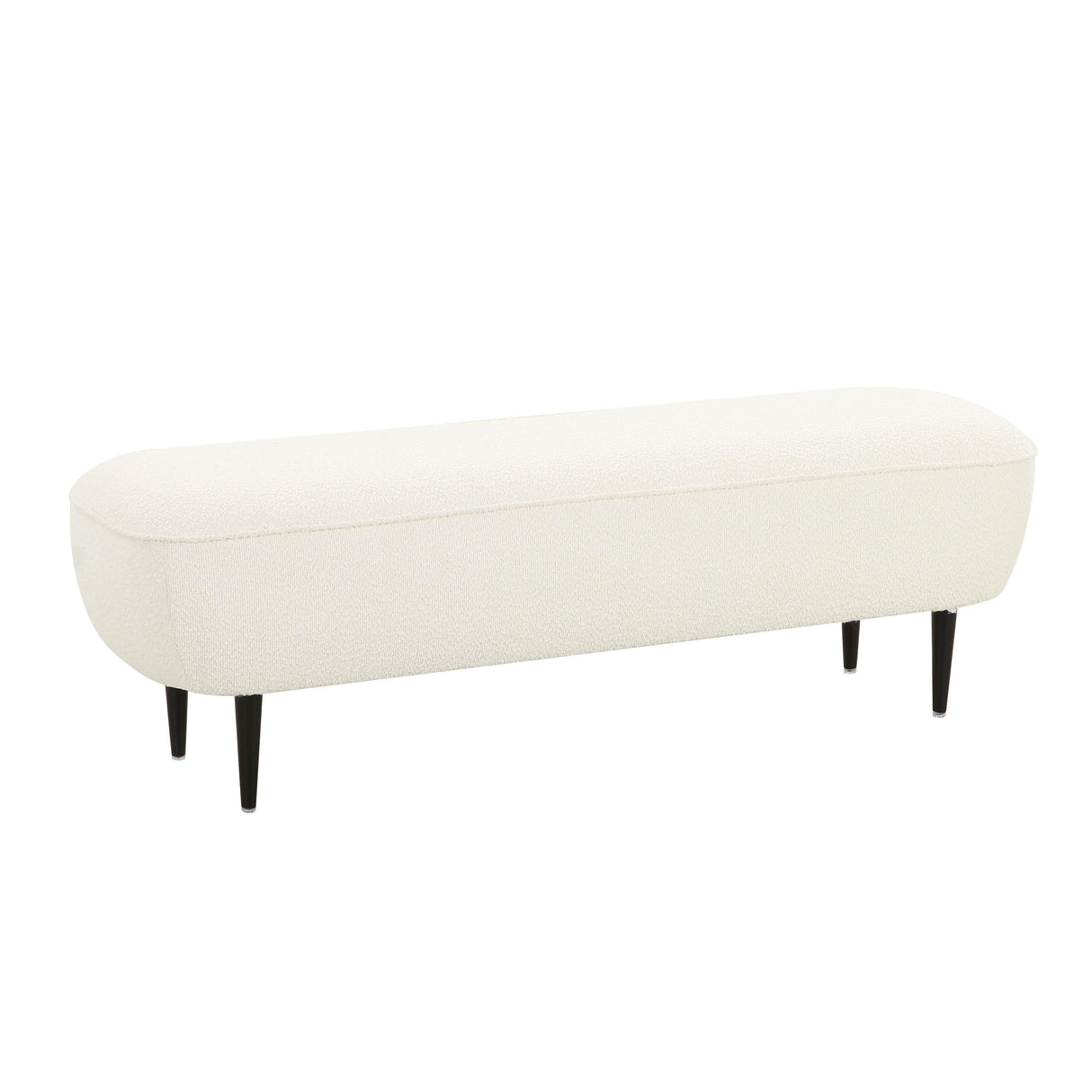 Denise Cream Boucle Bench by TOV Furniture at Eve Furniture