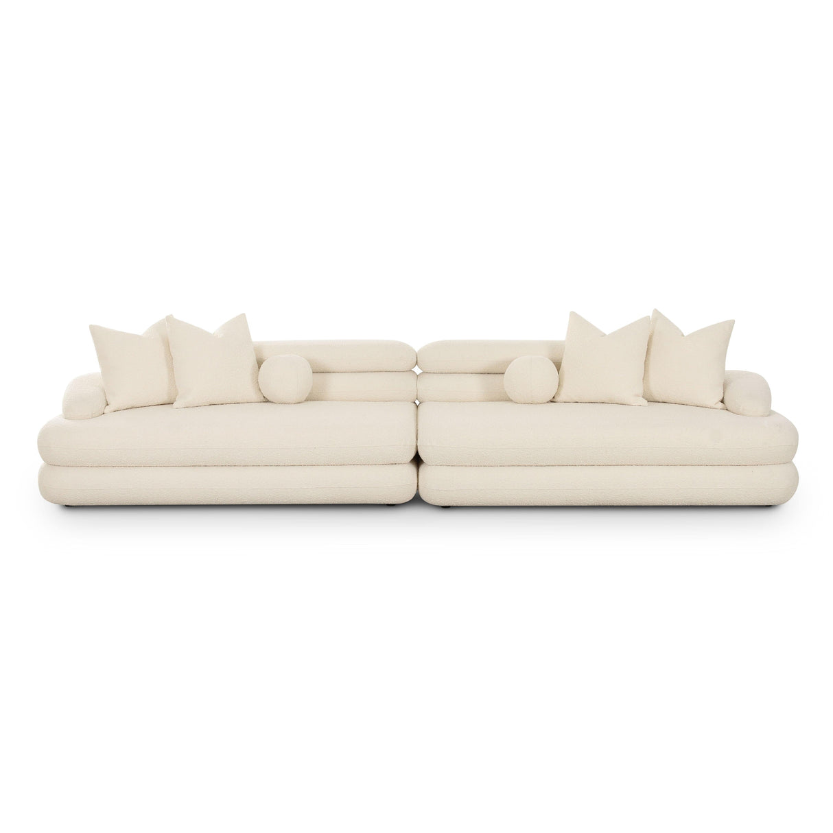 Lulu Cream Boucle Modular Sofa by TOV Furniture at Eve Furniture