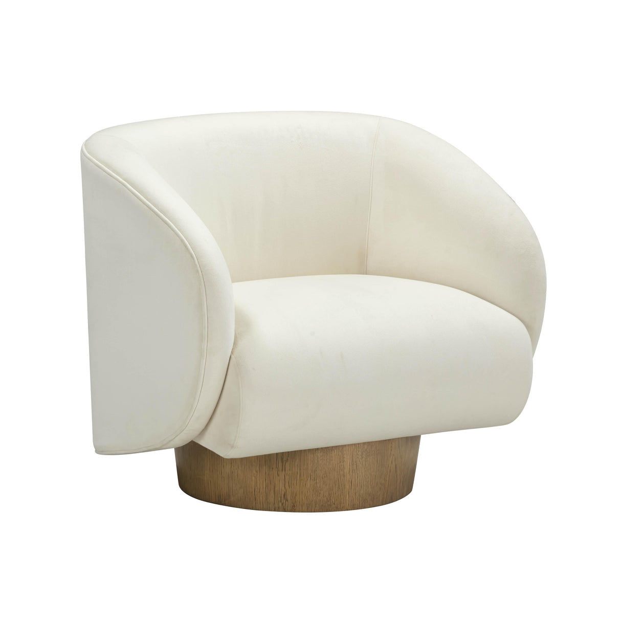 Presley Cream Velvet Swivel Accent Chair by TOV Furniture at Eve Furniture