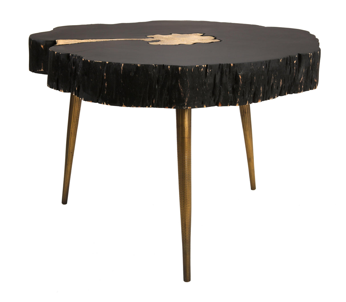 Timber Black and Brass Coffee Table by TOV Furniture at Eve Furniture