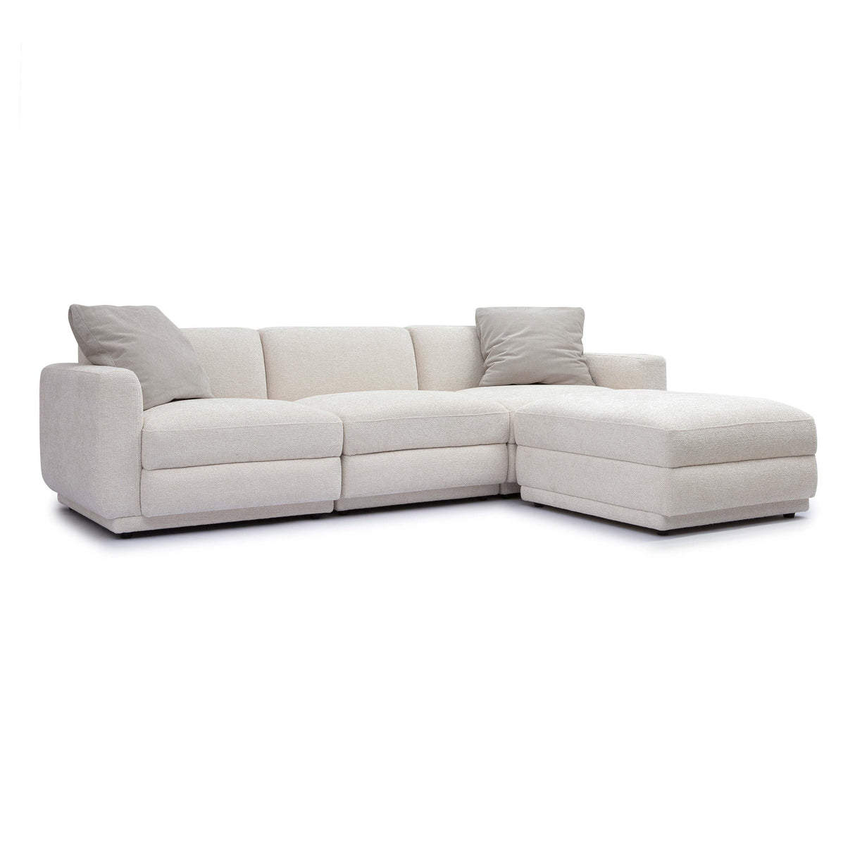 Perry Cream Chenille Modular Sectional by TOV Furniture at Eve Furniture