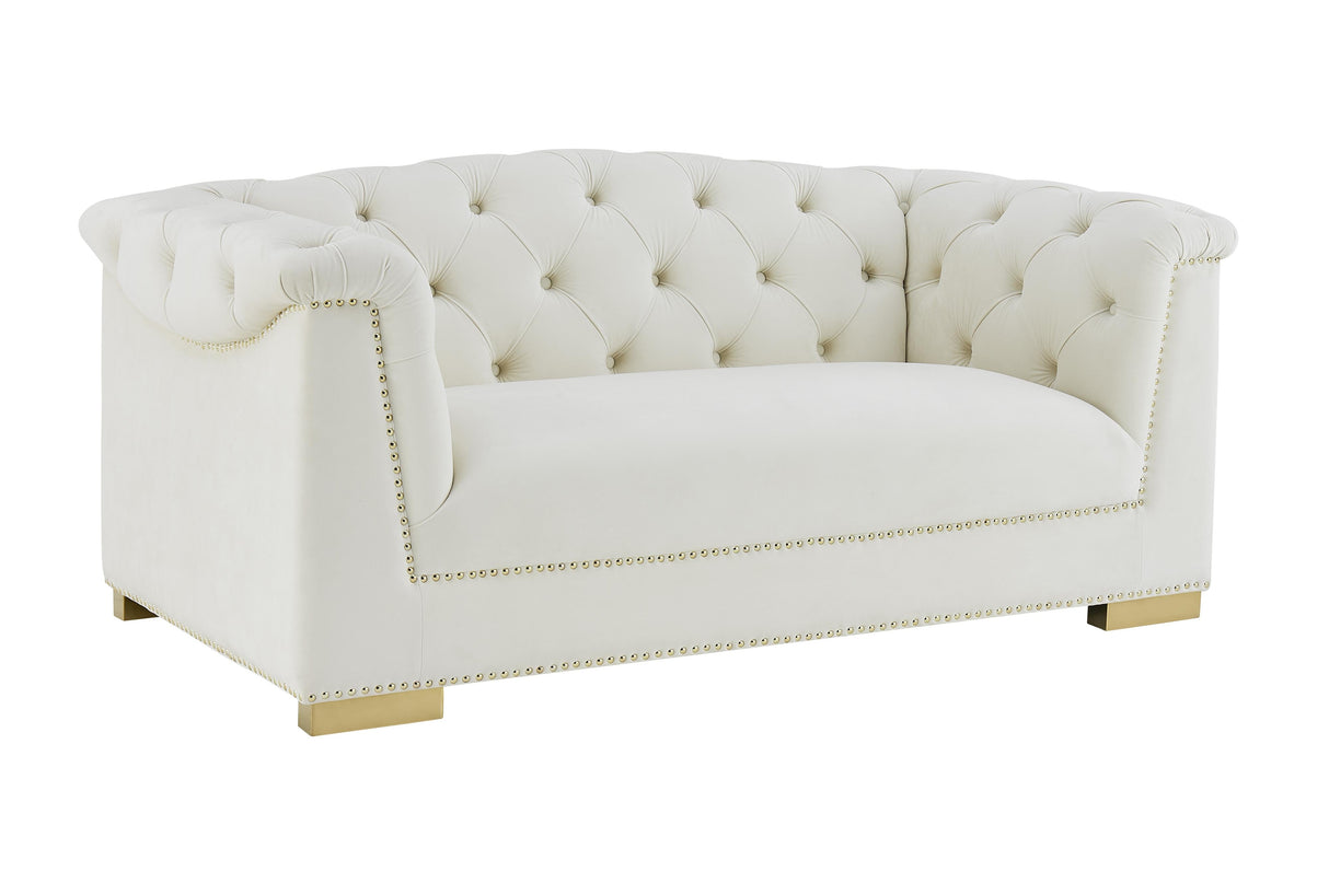 Farah Velvet Loveseat by Inspire Me! Home Decor by TOV Furniture at Eve Furniture