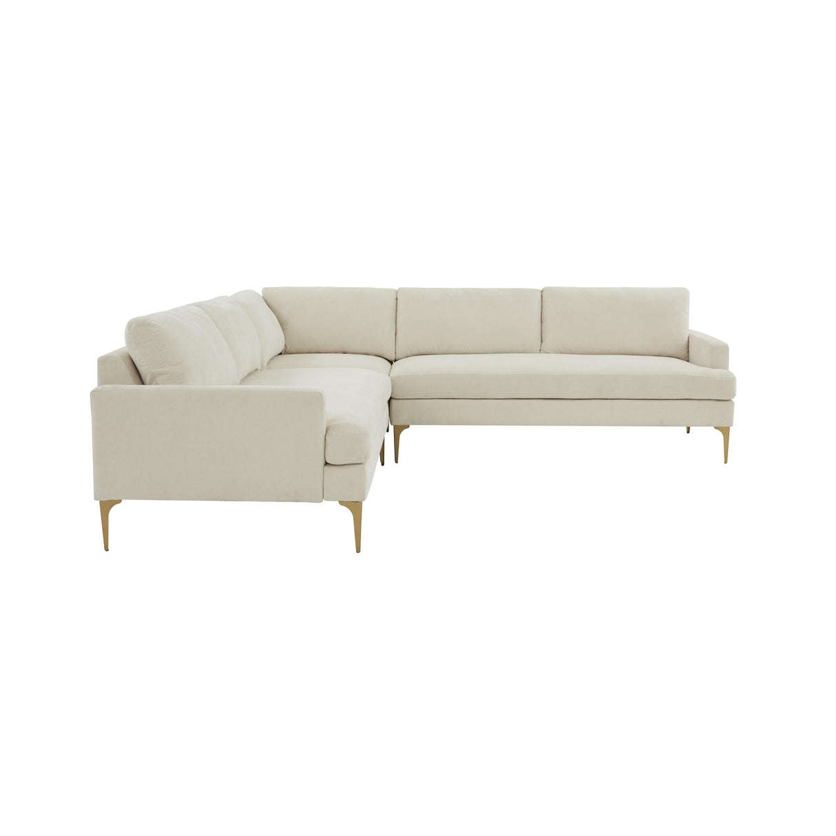 Serena Velvet L-Sectional by TOV Furniture at Eve Furniture