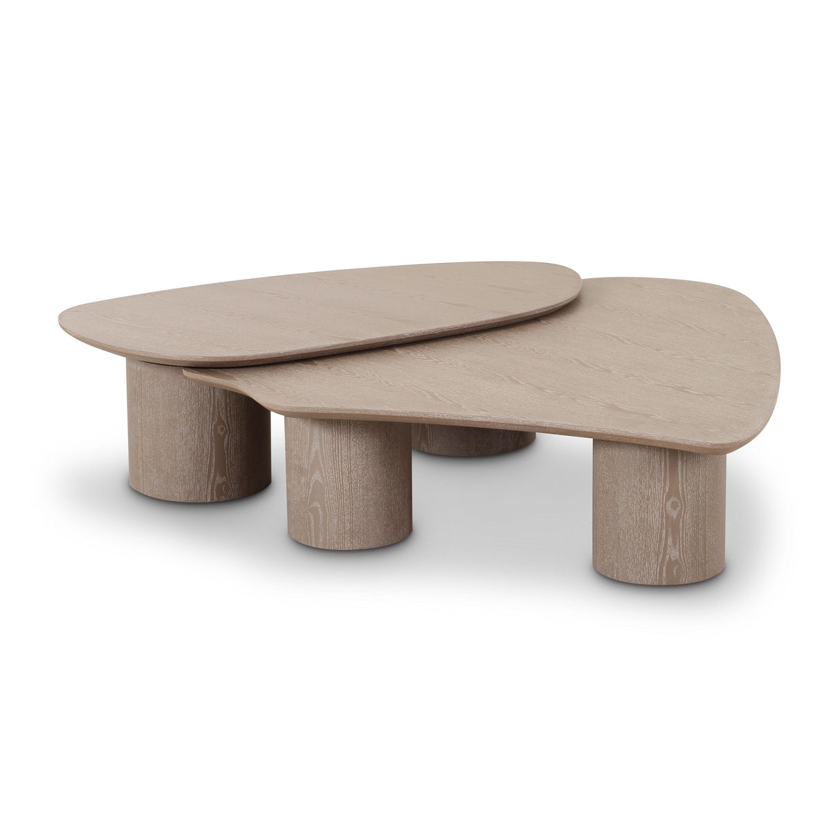 Rhema Washed Ash Nesting Coffee Table Set by TOV Furniture at Eve Furniture
