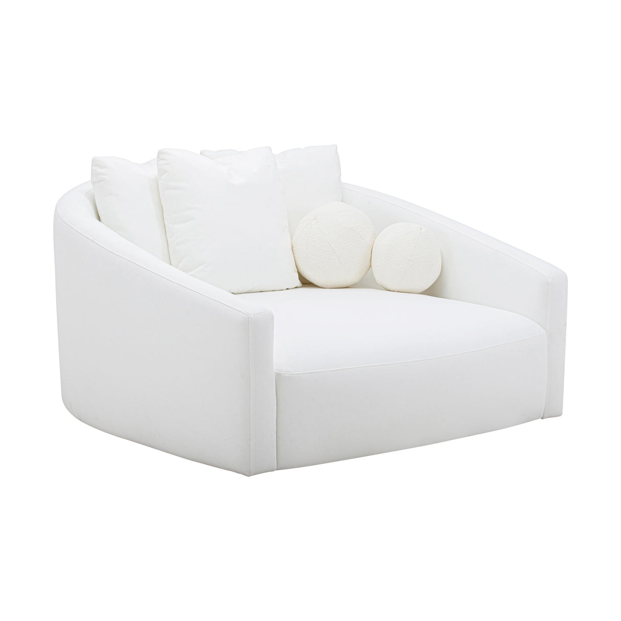 Hanim Cream Linen Daybed by TOV Furniture at Eve Furniture