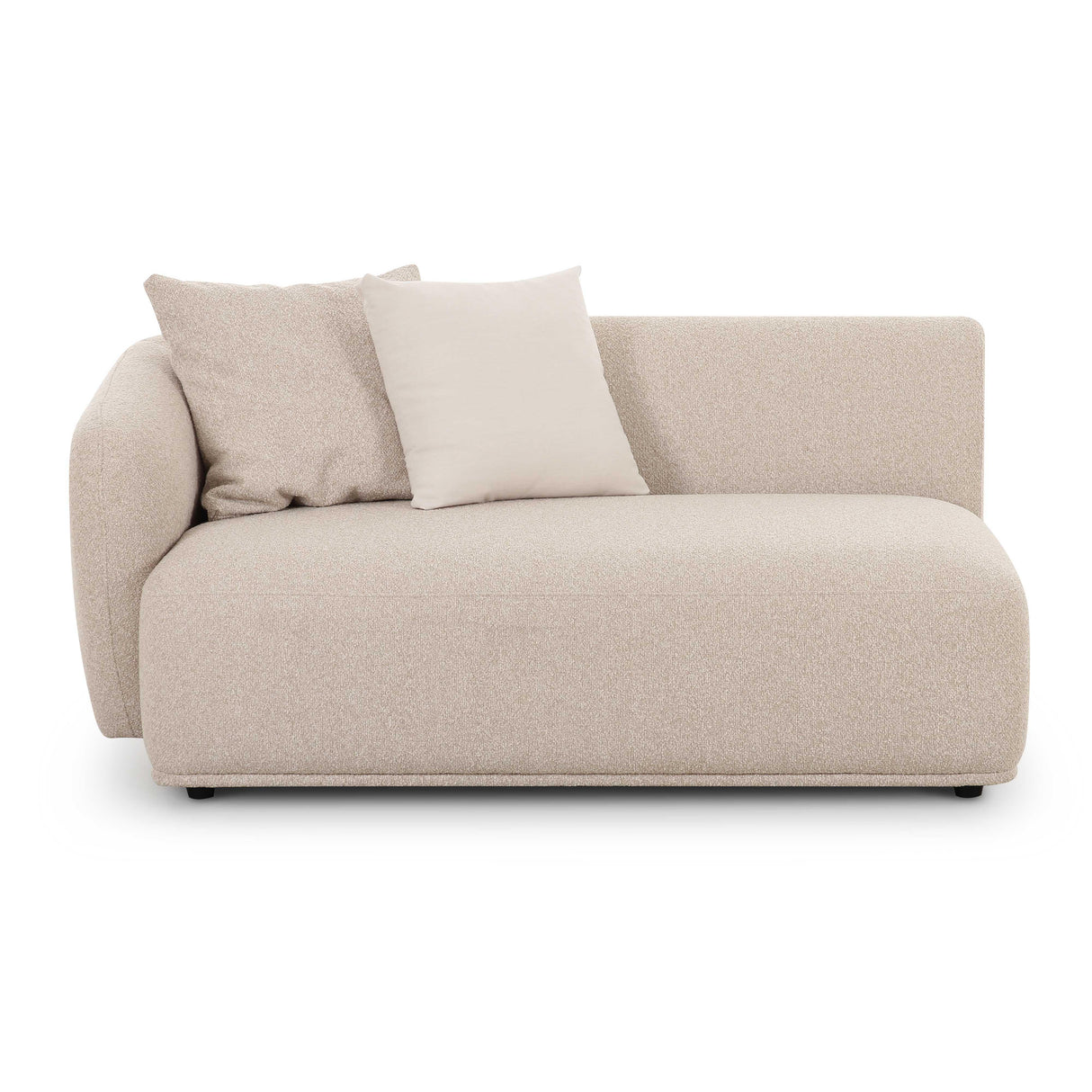 Sylvie Cream Boucle Arm 2-Seater Loveseat by TOV Furniture at Eve Furniture