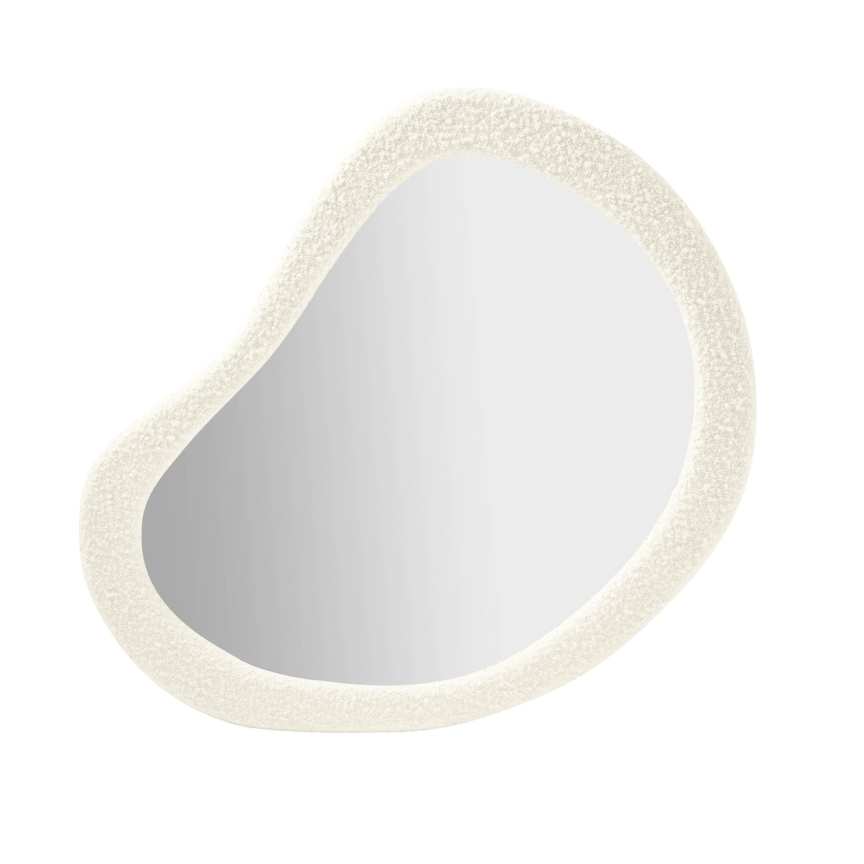 Klaryss Teardrop Boucle Mirror by TOV Furniture at Eve Furniture