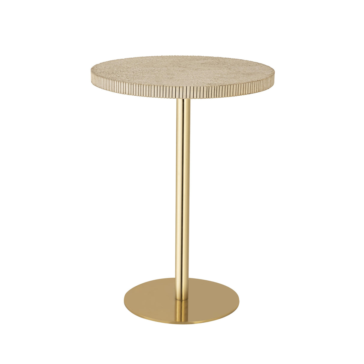 Fiona Gold Stone Side Table by TOV Furniture at Eve Furniture
