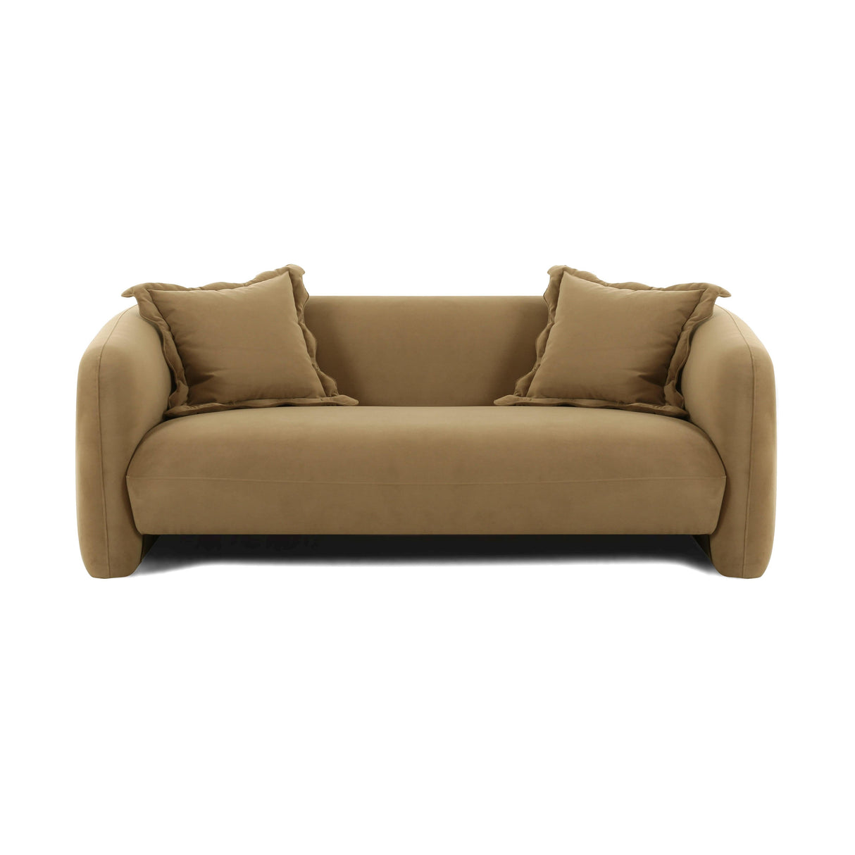 Lou Cafe Au Lait Performance Velvet Loveseat by TOV Furniture at Eve Furniture