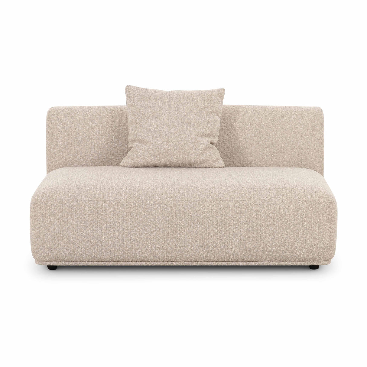 Sylvie Cream Boucle Armless 2-seater by TOV Furniture at Eve Furniture
