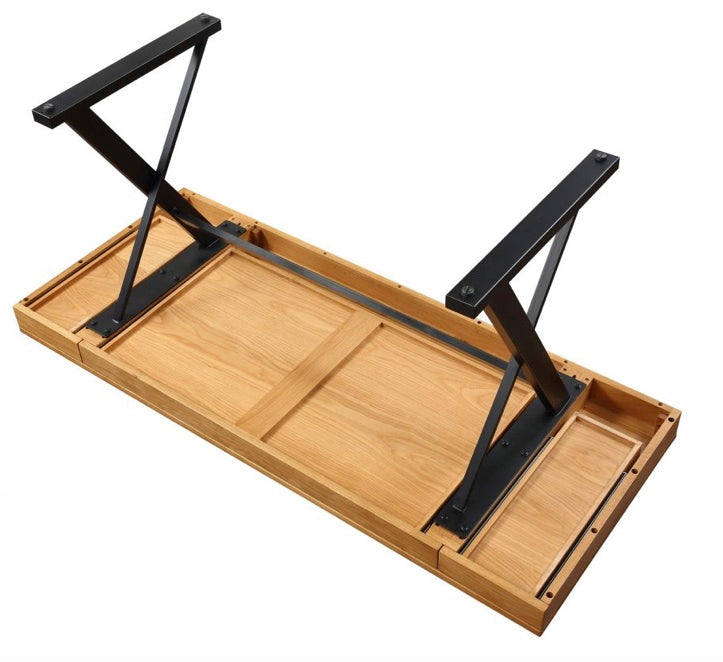 Profecto Desk Natural Oak by Moe's Home at Eve Furniture