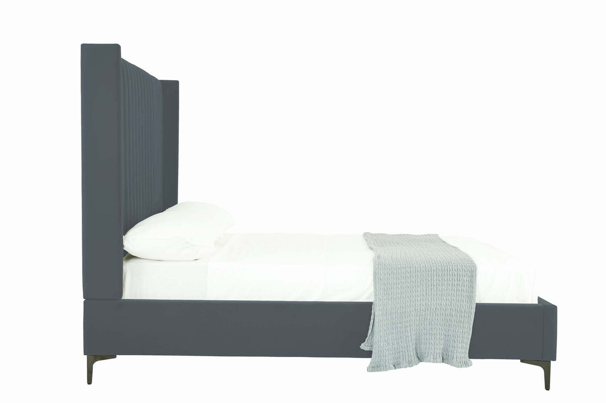 Promenade Full- Size Bed in Grey by Manhattan Comfort at Eve Furniture