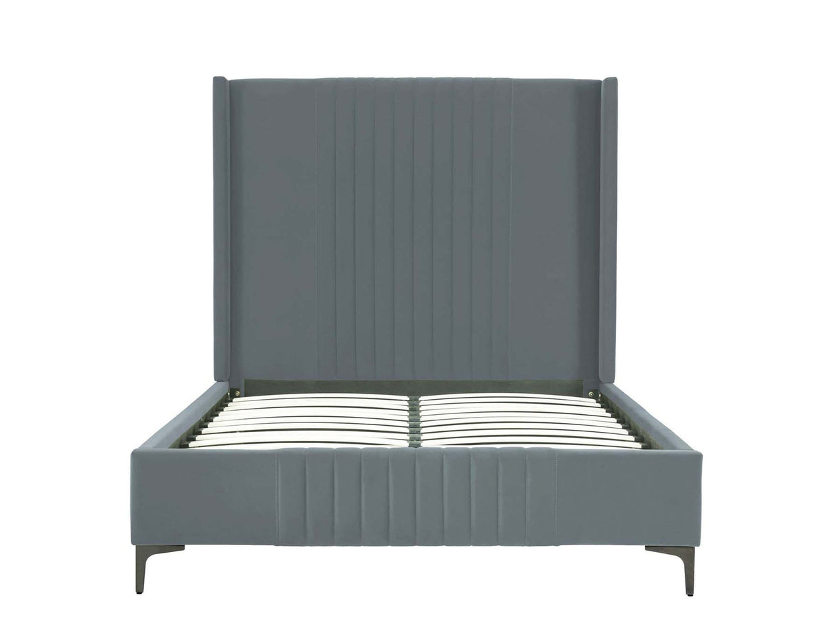 Promenade Full- Size Bed in Grey by Manhattan Comfort at Eve Furniture