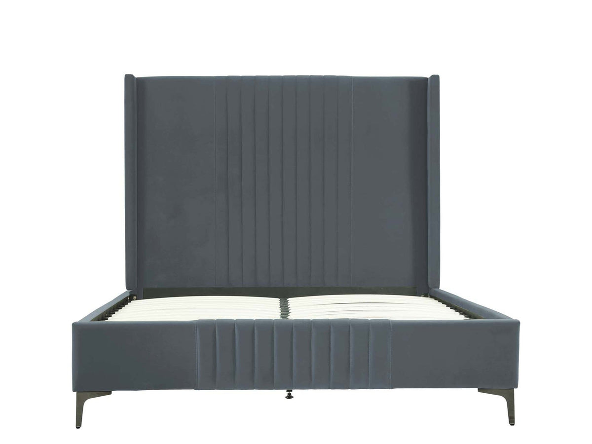 Promenade Queen-Size Bed in Grey by Manhattan Comfort at Eve Furniture