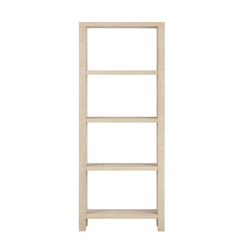 Providence Tan 4 Shelf Rafia Etagere by Crestview at Eve Furniture