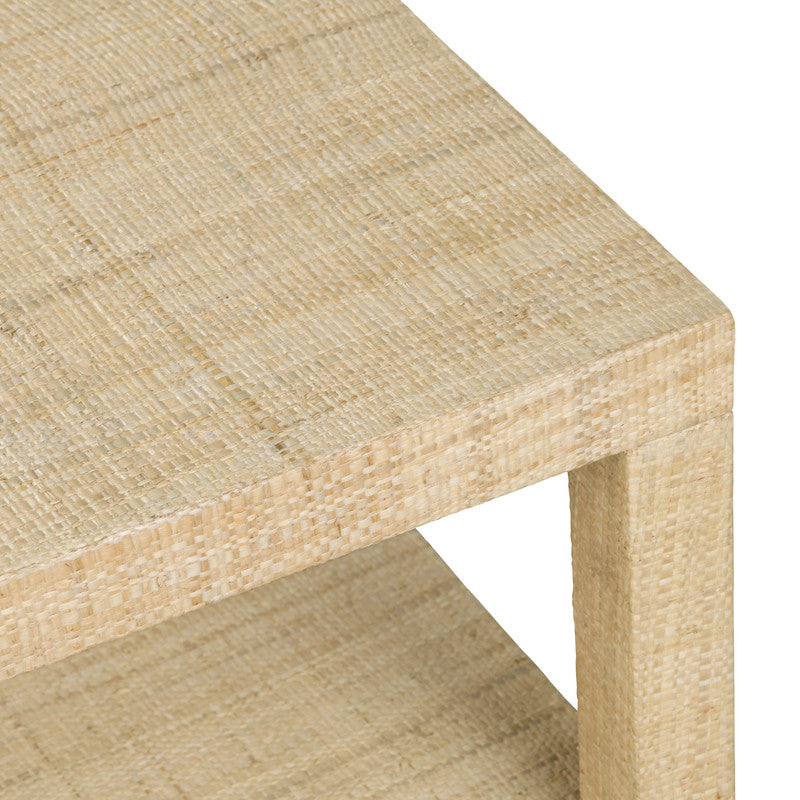 Providence Tan Rafia Cocktail Table by Crestview at Eve Furniture