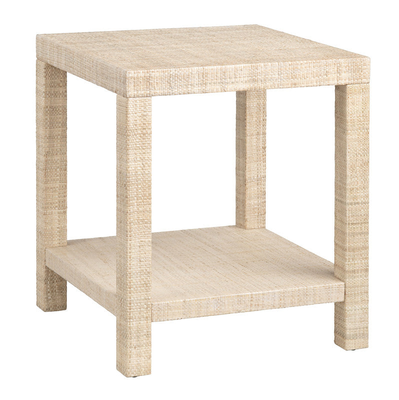 Providence Tan Rafia End Table by Crestview at Eve Furniture