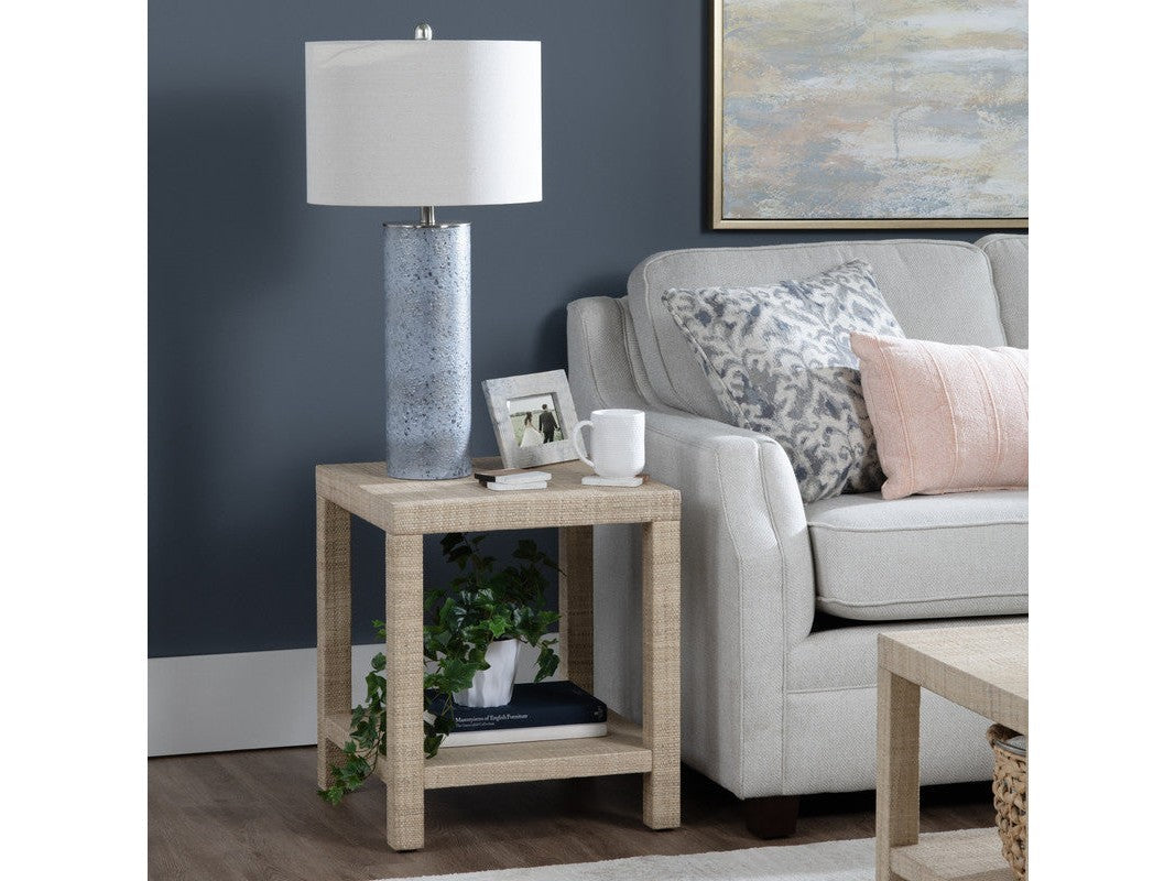 Providence Tan Rafia End Table by Crestview at Eve Furniture