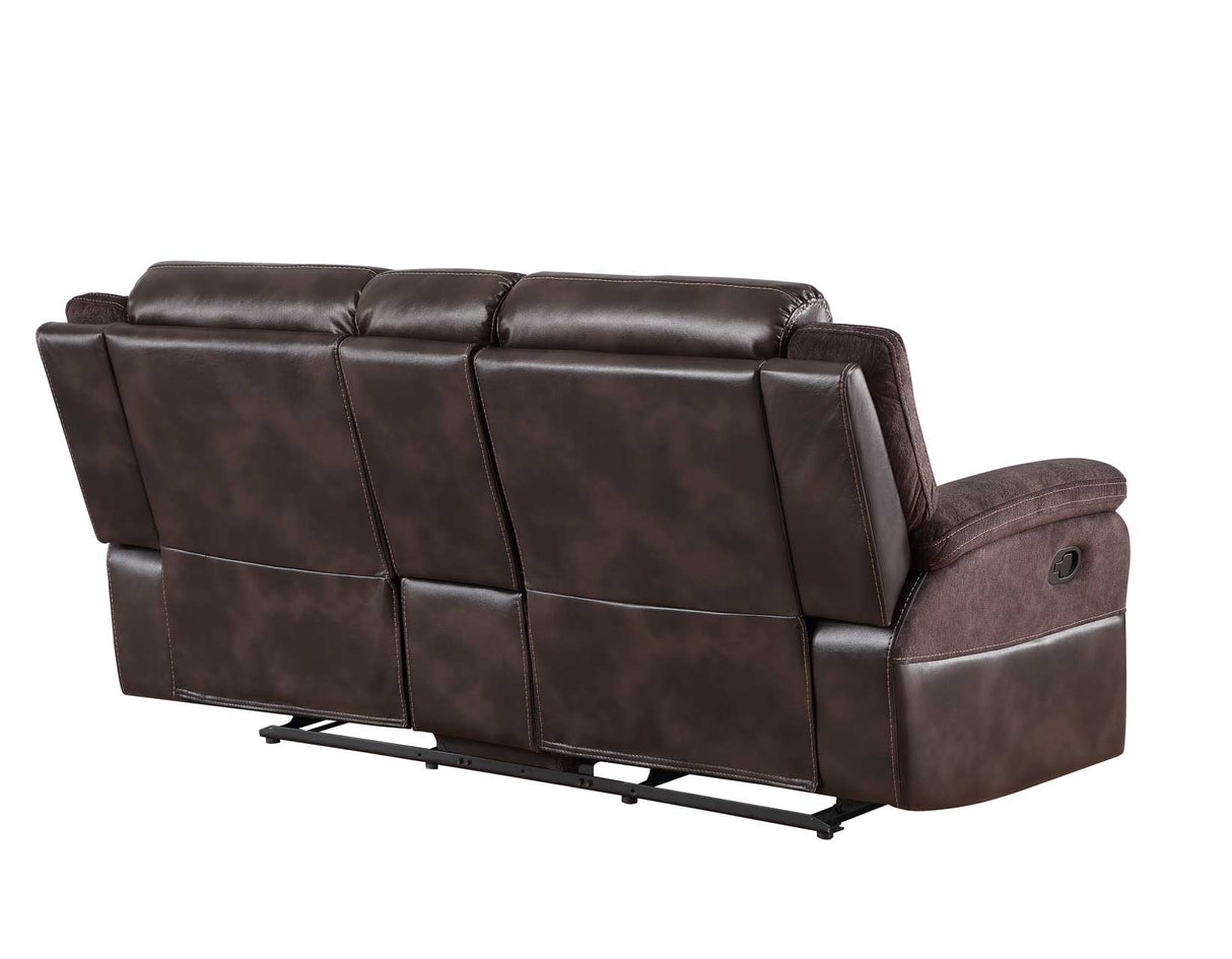 Pueblo Manual Reclining Loveseat with Console by Steve Silver at Eve Furniture